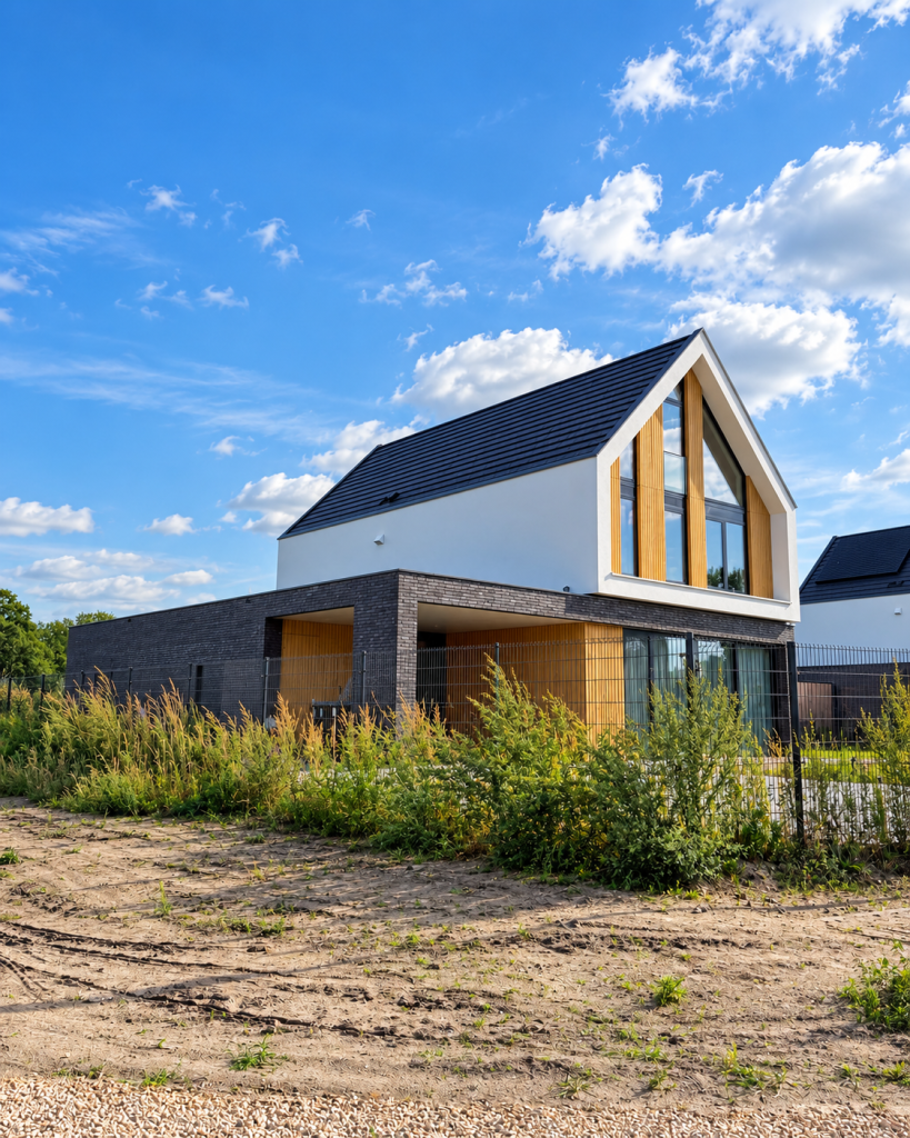 Woning met gevelwerk door AVO Bouw